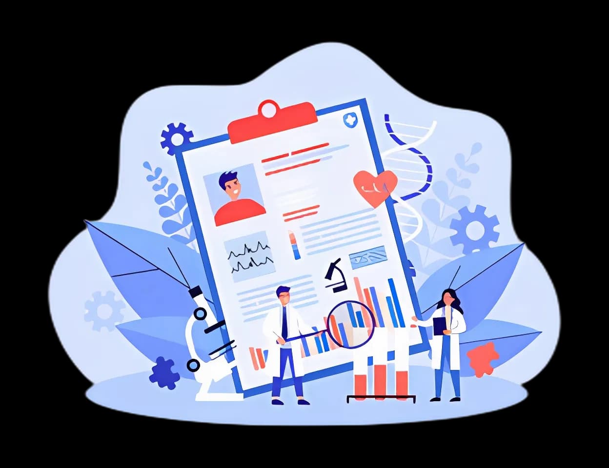 Clinician reviewing patient safety checklist